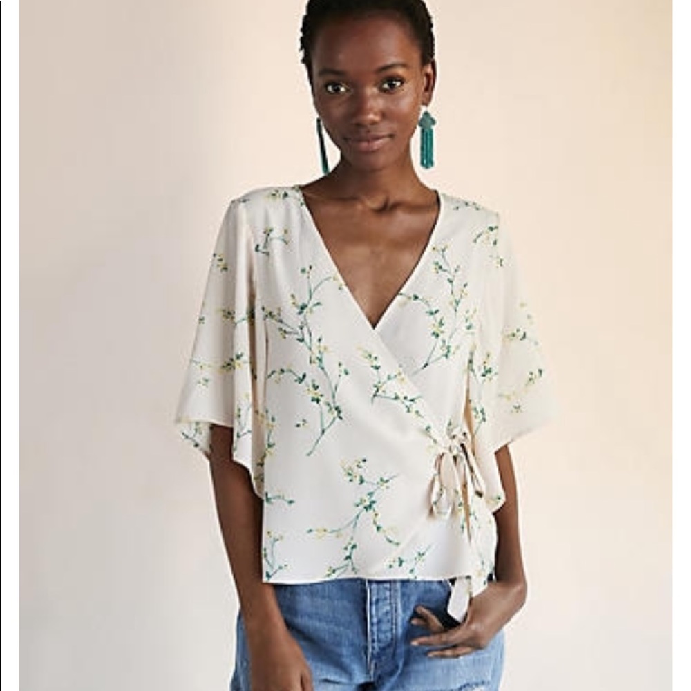Express Kimono Floral Wrap Top